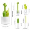 Cute Cartoon Cactus Baby Bottle Cleaning Brush Set - Image 6