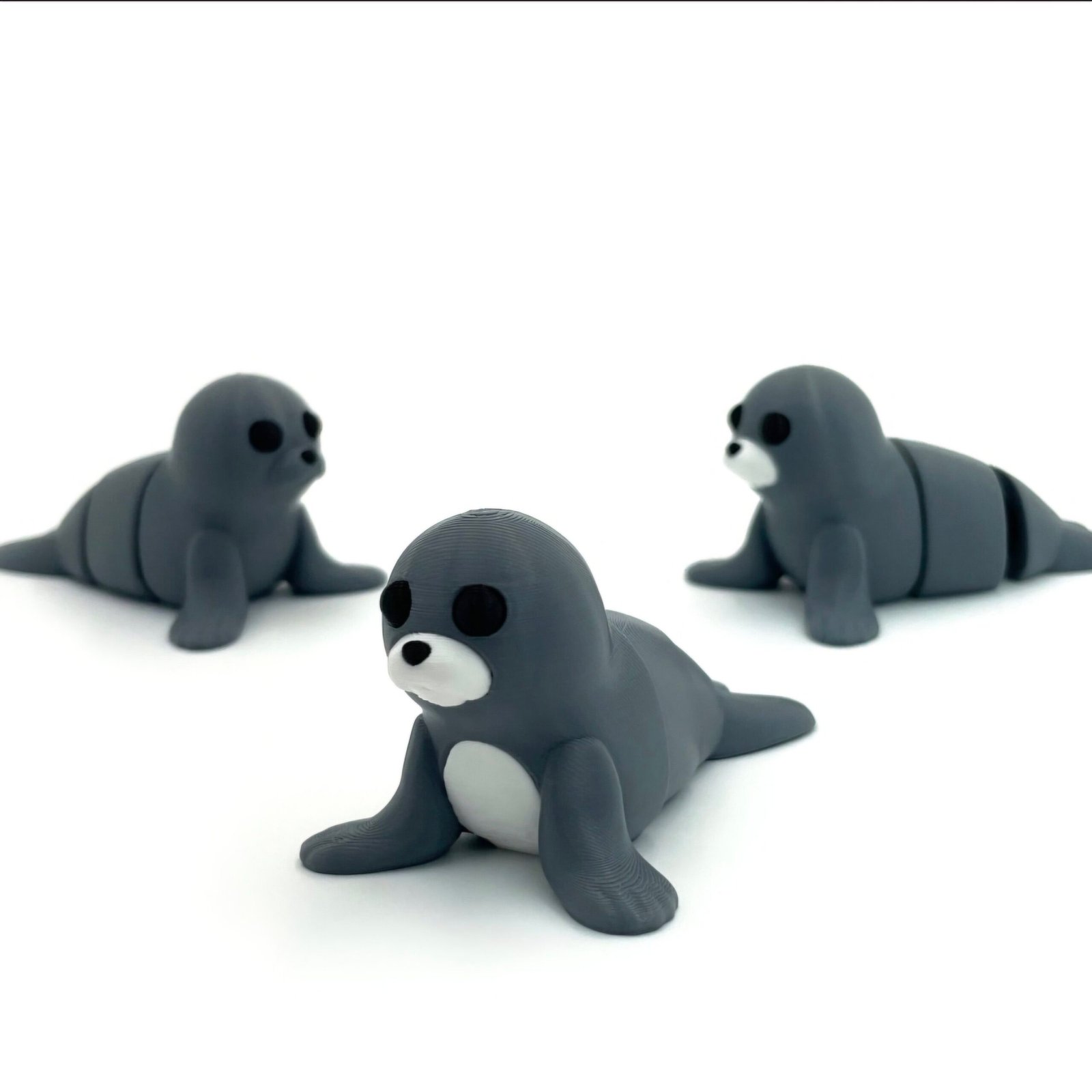 3D Printed Articulated Seal Keychain