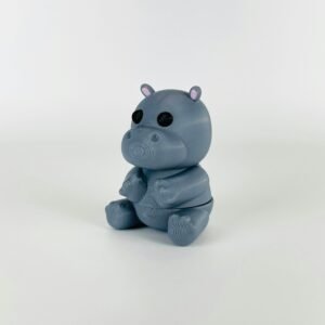 Product3D Printed Articulated Hippo Keychain