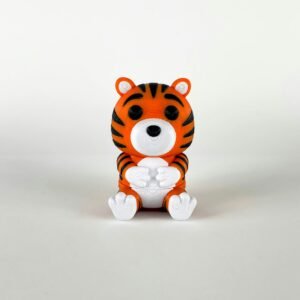 3D Printed Articulated Tiger Keychain