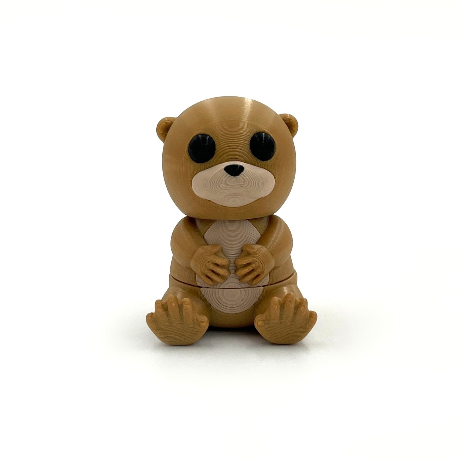 3D Printed Articulated Otter Keychain