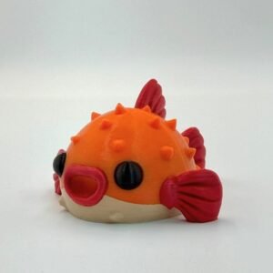 tutcra flexy3d pufferfish keychain 1