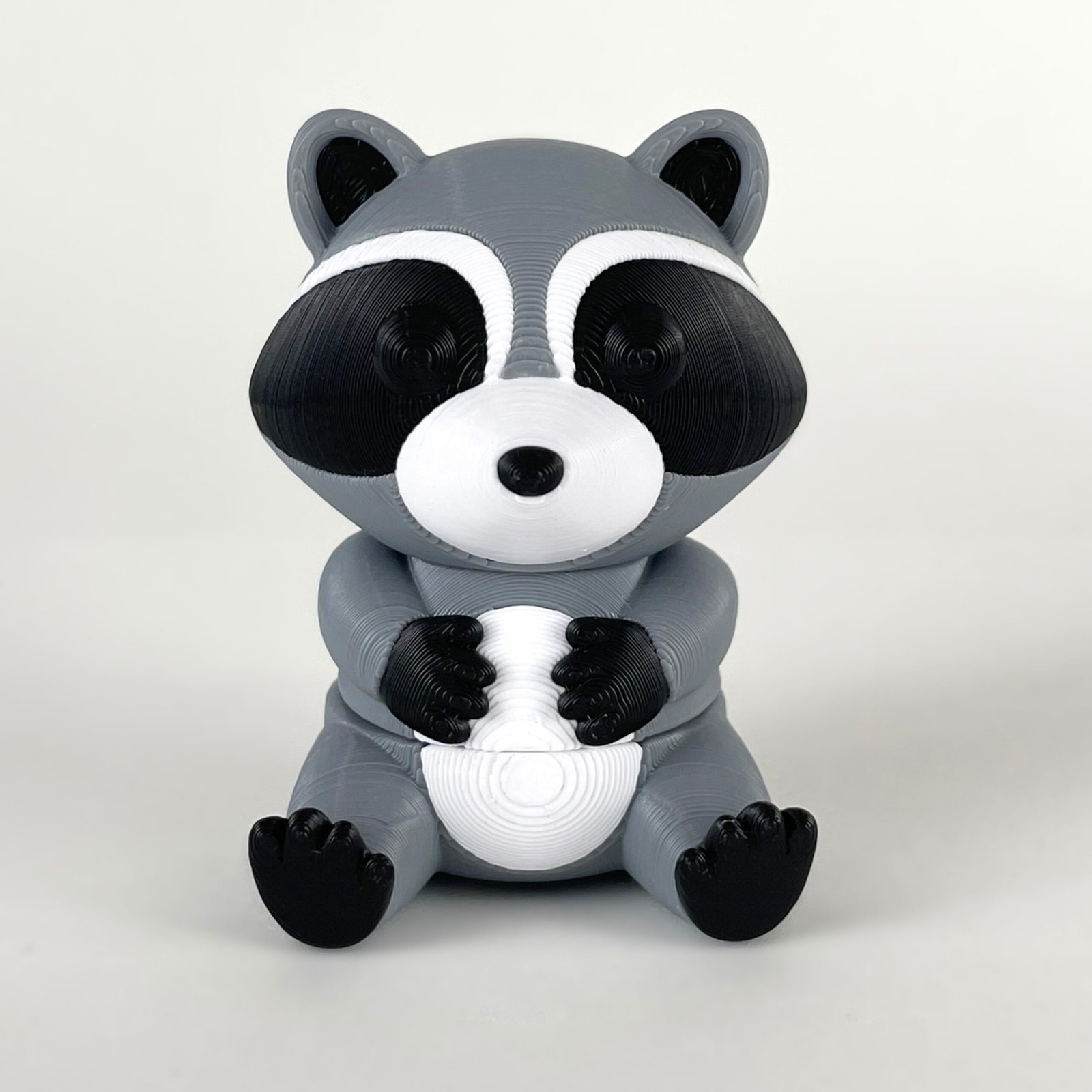 tutcra flexy3d raccoon keychain 1 3D printed articulated raccoon keychain, view 1