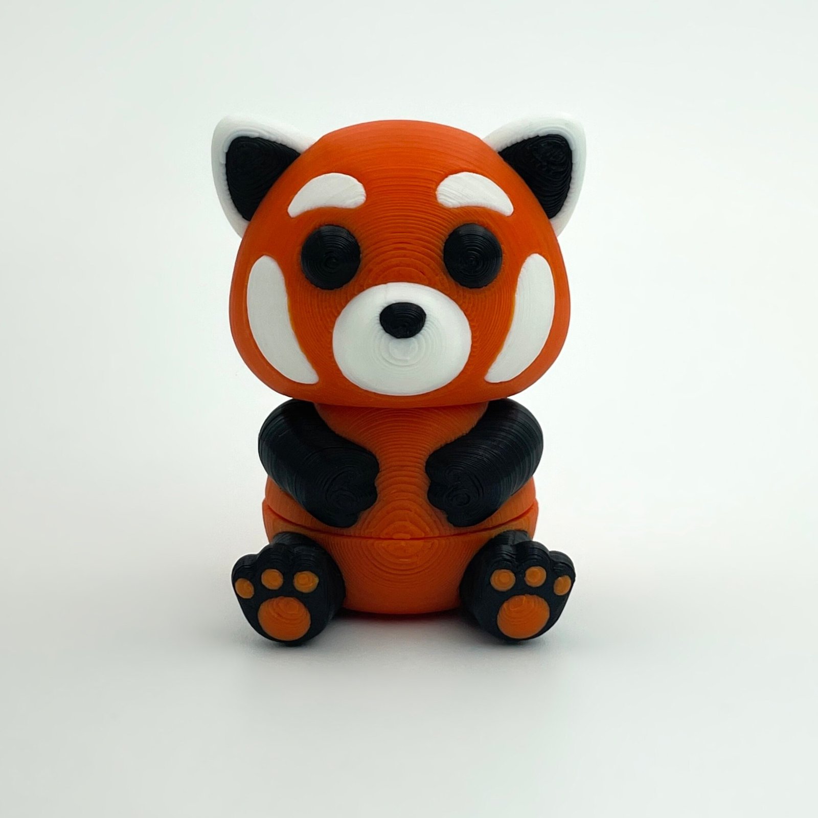 tutcra flexy3d red panda keychain 1 3D printed articulated red panda keychain, view 1