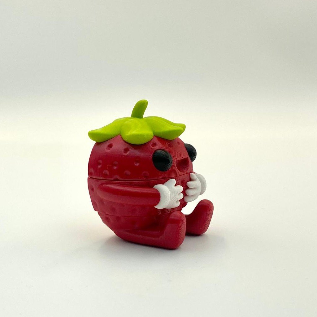 tutcra flexy3d strawberry keychain 3 tutcra flexy3d strawberry keychain 3