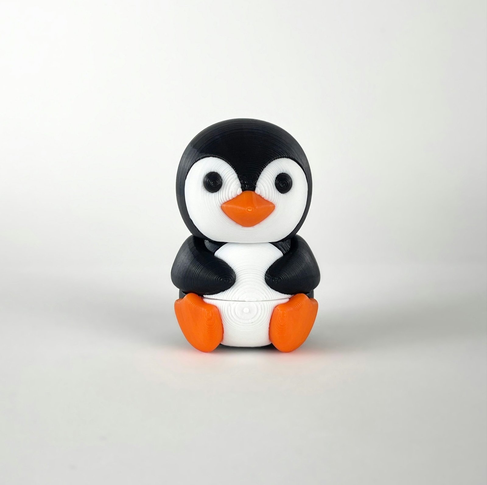 3D Printed Articulated Penguin Keychain