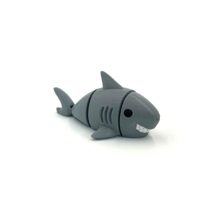 3D Printed Articulated Shark Keychain
