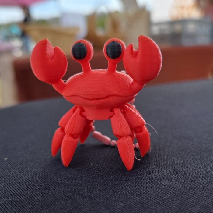 3D Printed Articulated Crab Keychain