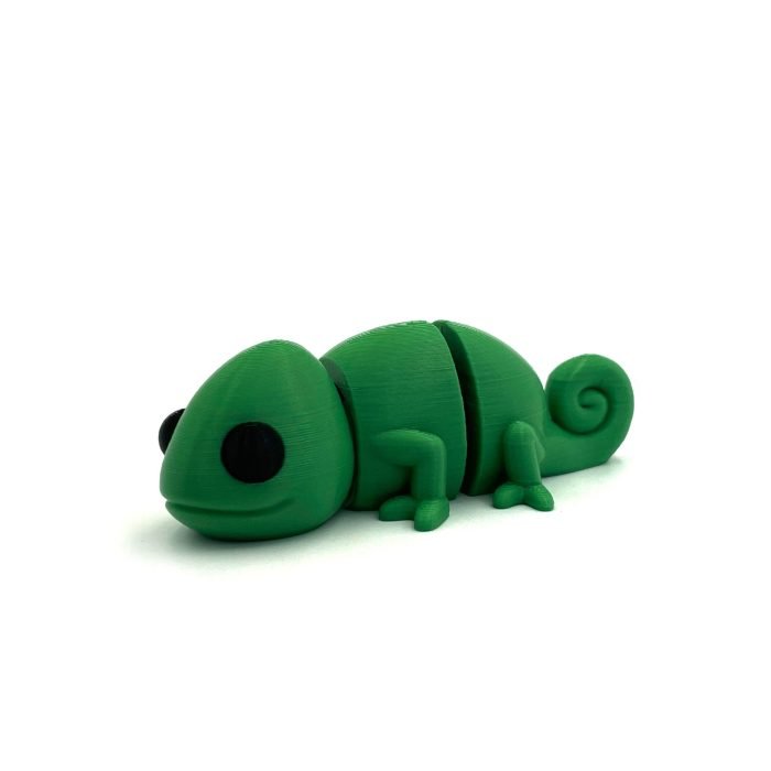 3D Printed Articulated Chameleon Keychain