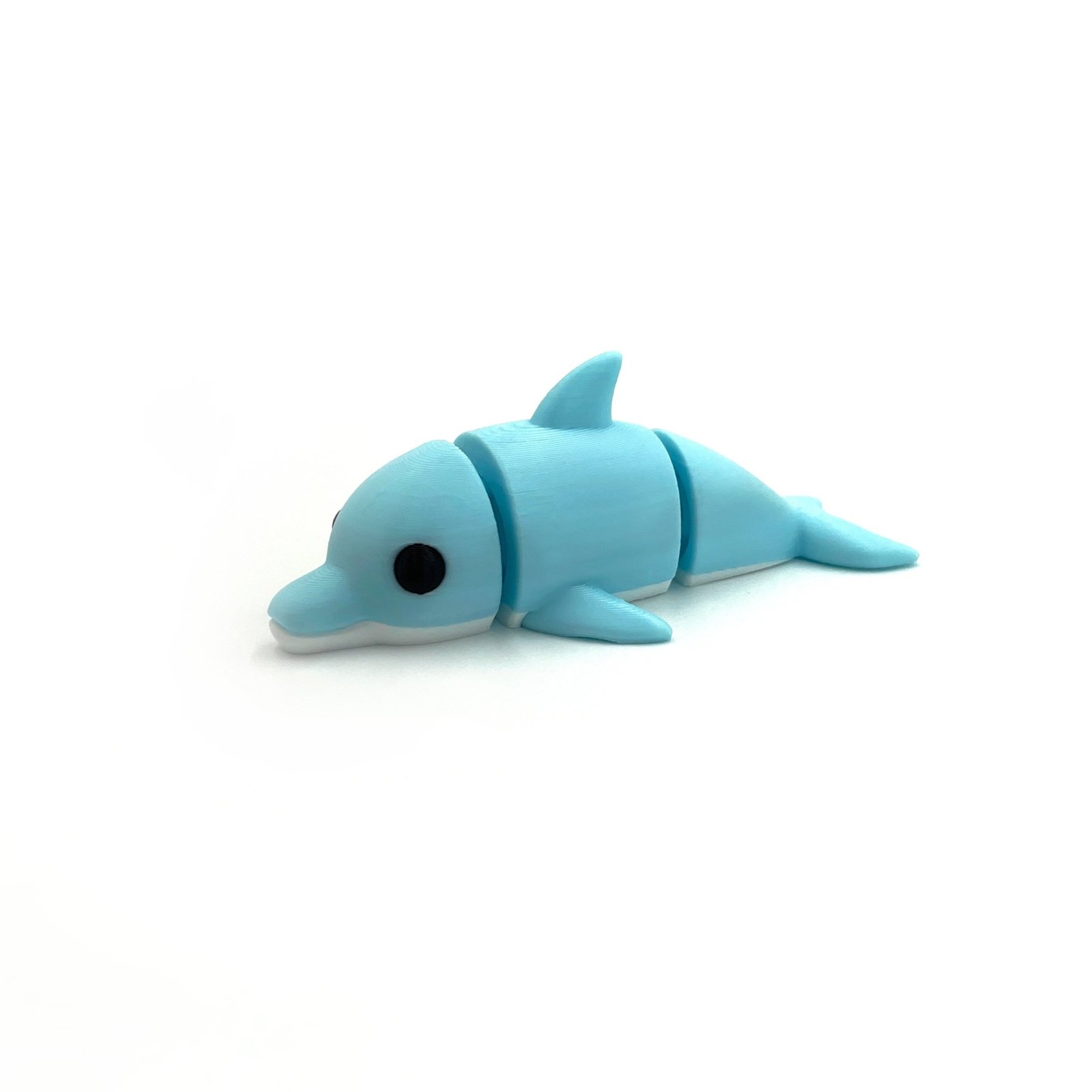 3D Printed Articulated Dolphin Keychain