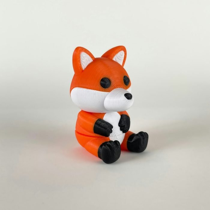 3D Printed Articulated Fox Keychain