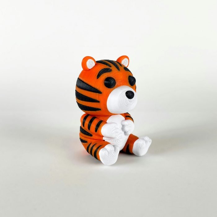 3D Printed Articulated Tiger Keychain
