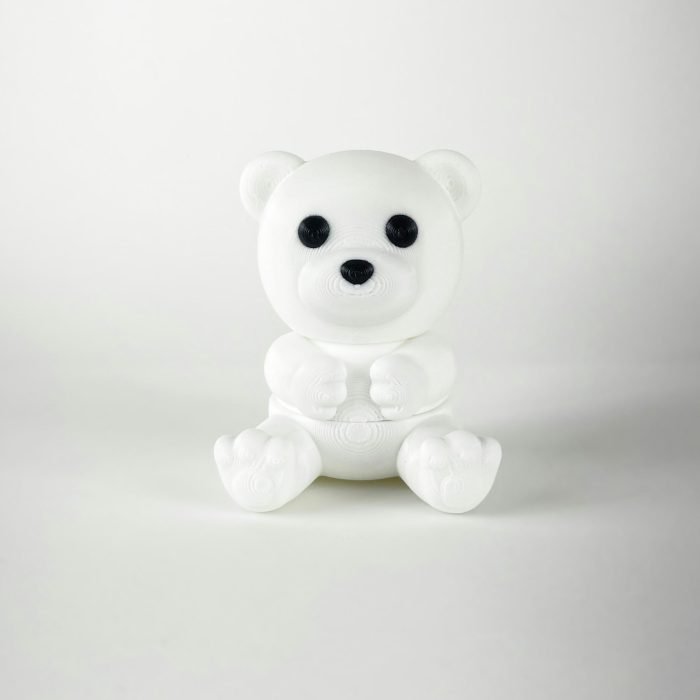 3D Printed Articulated Polar Bear Keychain