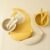 Silicone Baby Dinnerware Set with Adjustable Bib and Cartoon Bowl