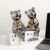 Light Luxury Ceramic Bear Ornament